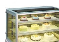 Três refrigerador da exposição do bolo da camada 1500mm 750w