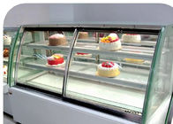 Refrigerador de pedra artificial da exposição do bolo da base 980w 2000mm