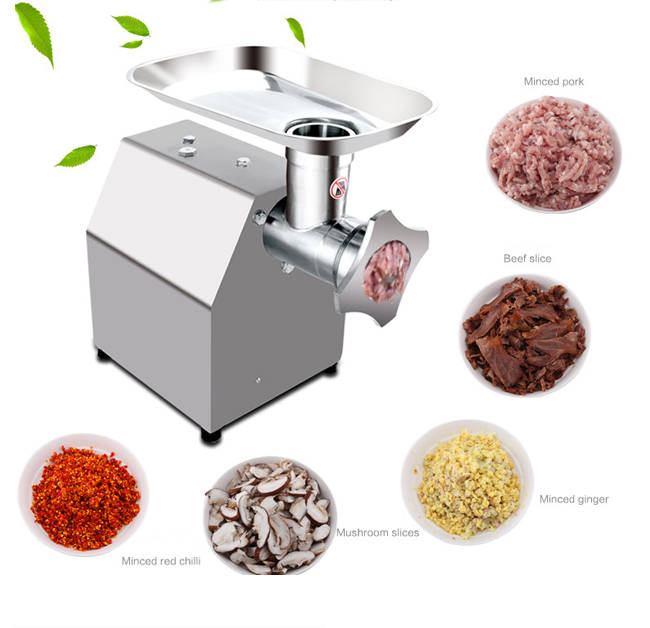 picadora de carne de aço inoxidável elétrica With Sausage Tube dos equipamentos da transformação de produtos alimentares 150KG/h meia