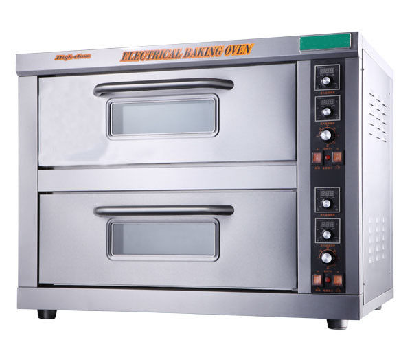 plataforma elétrica único Sightglass do dobro dos SS 430 220V 6.8kw do forno de padaria 67kg