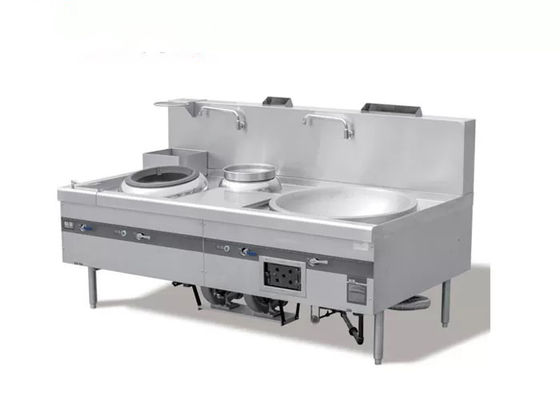 Fogão 2200mm chinês do restaurante dos SS 304 da eficiência elevada
