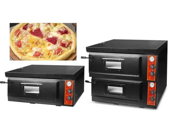 2 forno comercial da pizza do gás 2800pa 12kw das plataformas