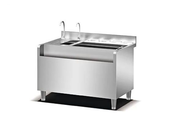 Equipamento SS201 de cozimento de aço inoxidável dobro do dissipador 1100mm