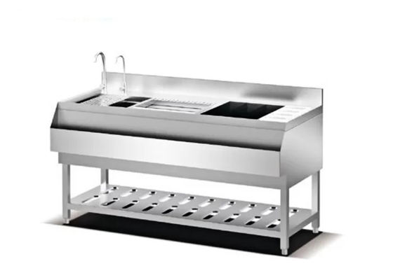 Equipamento SS201 de cozimento de aço inoxidável dobro do dissipador 1100mm