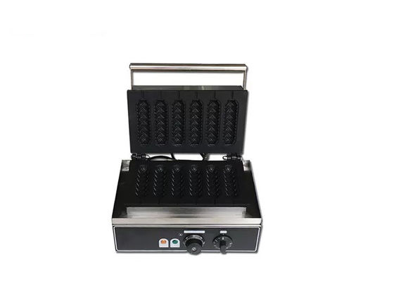 Fabricante de aço inoxidável do waffle do cachorro quente 1.55Kw de 390mm