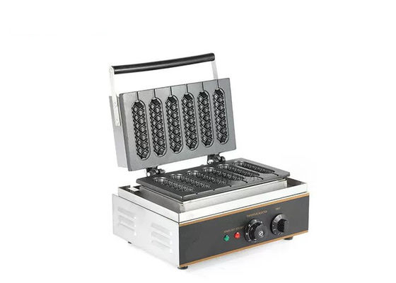 Fabricante de aço inoxidável do waffle do cachorro quente 1.55Kw de 390mm