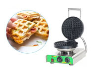 Fabricante auxiliar do waffle do dobro da forma do coração do equipamento da cozinha do tampo da mesa